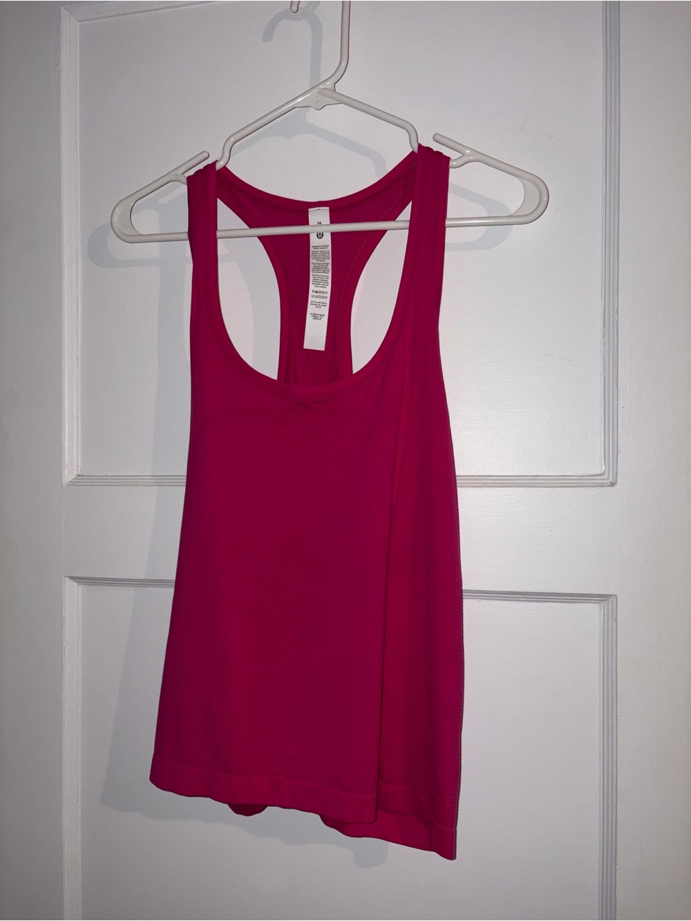 NWT Lululemon size 14 Fuchsia swiftly tech Racerback Tank Top